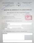 Registre de Commerce et du Crédit Mobilier 